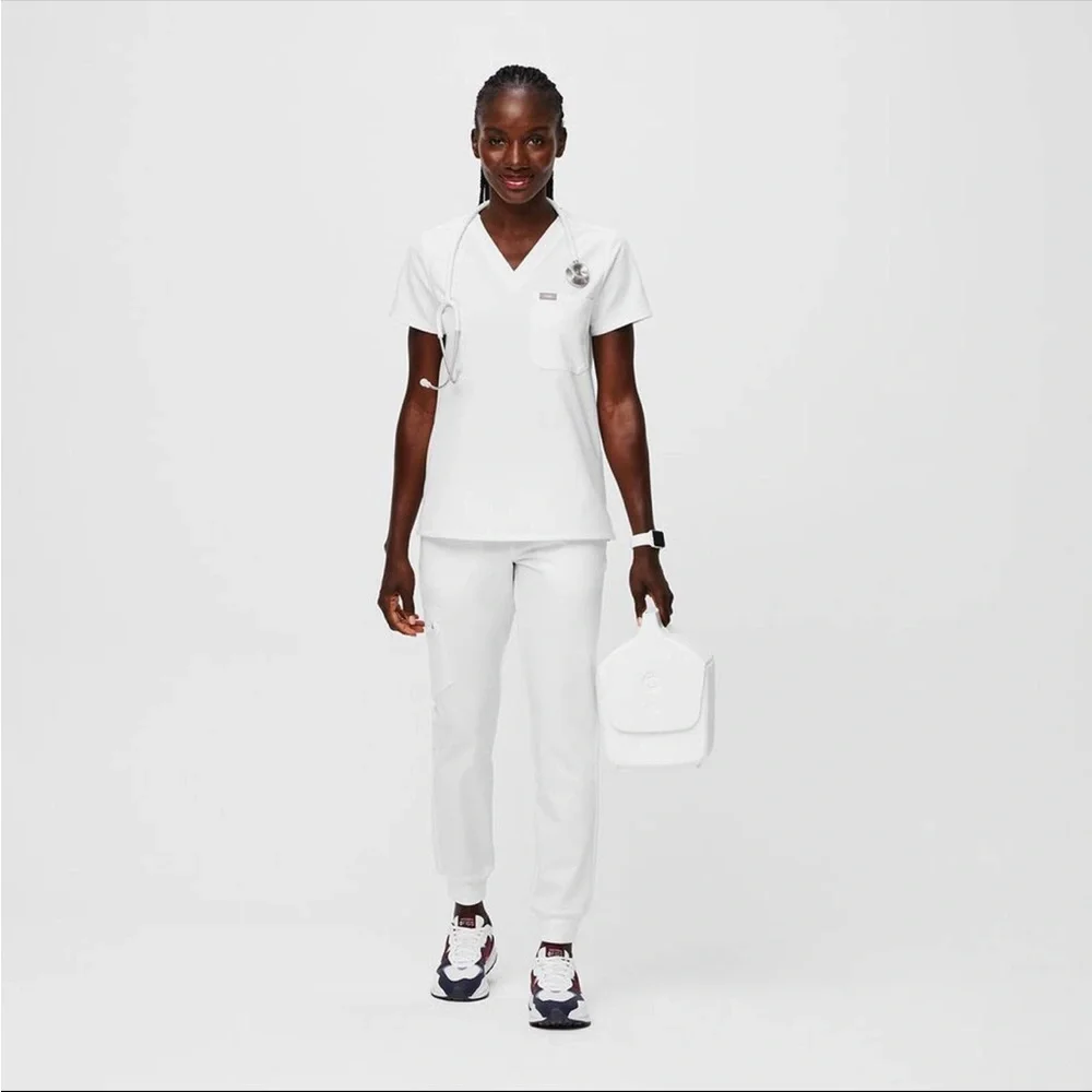 NWT Figs Optic White Zamora Joggers